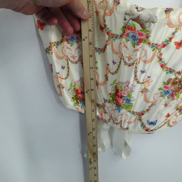 Sugar Thrillz Lush Opulence Corset Skirt Set Sz L Spring Chappell Roan - Picture 10 of 16